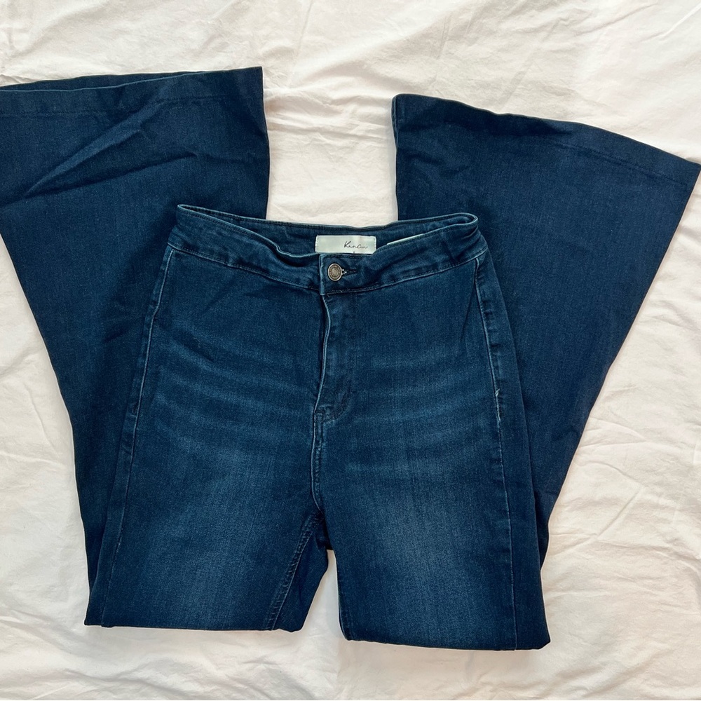 KanCan Dark Indigo Wide-Leg Jeans